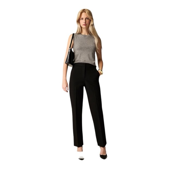 Fabiana Filippi Wide-Leg Cotton Blend Trousers With Pin